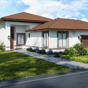 Maison bâti de Yaoundé avec plan